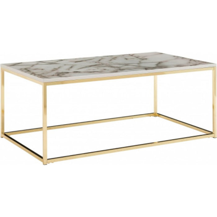 Măsuță cafea Denisse gold 100x60x40 cm - I-Mobila